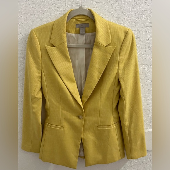 H&M Light Yellow Blazer - XXS - Picture 4 of 7